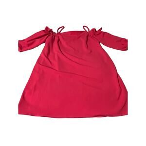 NEW!! Laundry by Shelli Segal Women's Fuschia Knit Off Shoulder Dress- Size 14